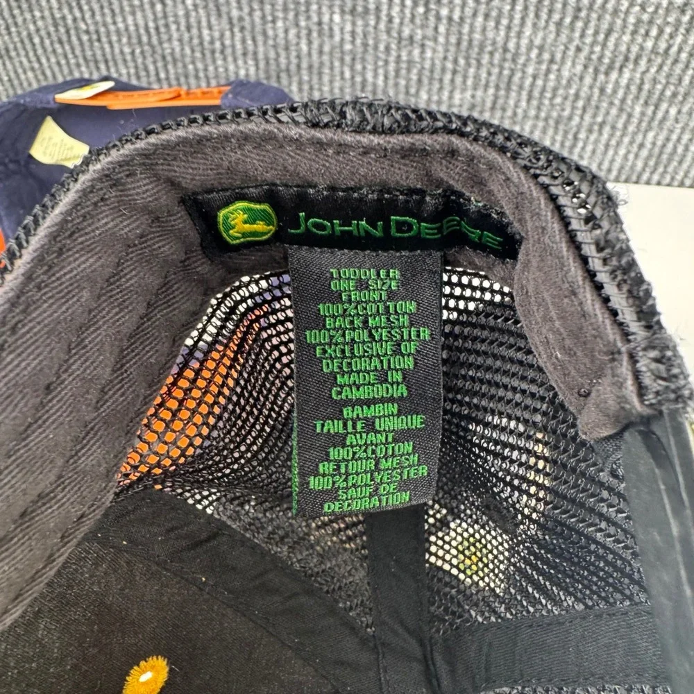 John Deere Toddler Trucker Hat Bundle Tractor Excavator Young Buck 3 Pack WPB18Q